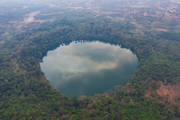 Yaek Laom lake in Ratanakiri province, Cambodia