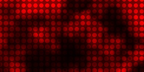 Fototapeta premium Dark Red vector backdrop with circles. Glitter abstract illustration with colorful drops. Pattern for booklets, leaflets.