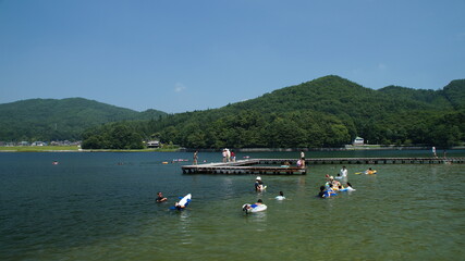 Fototapeta na wymiar Lake Kizaki, Nagano Prefecture, Japan