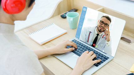 Doctor or Medical psychologist is a consultant to people. And patients at home By tele health using the tablet Or laptops in the treatment of diseases. Virtual doctor appointment