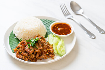 spicy grilled pork with rice