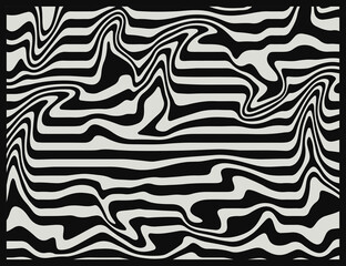 Design abstrack of  Wave lines black and white vector Illustration