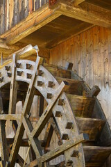 Old watermill in the Japanese countryside