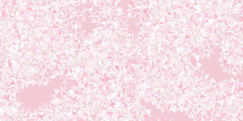 Light red vector background with christmas snowflakes.