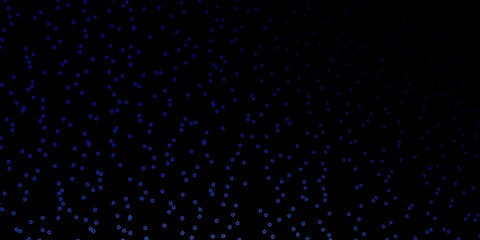 Dark Blue, Green vector background with small and big stars. Shining colorful illustration with small and big stars. Pattern for wrapping gifts.