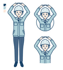 simple work wear man_circle-with-arms