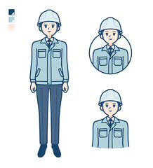 simple work wear man_Smile