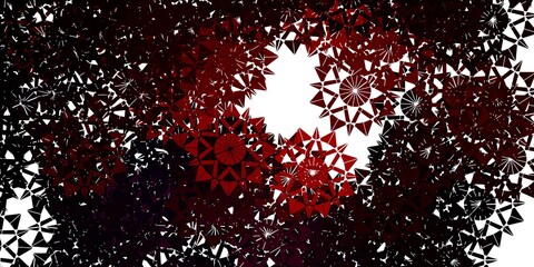 Light Red vector template with ice snowflakes.