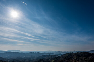 青空と高層雲
