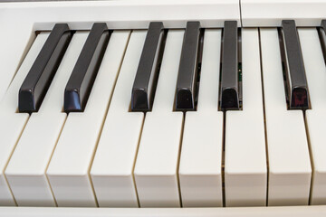 Naklejka premium 電子ピアノの鍵盤