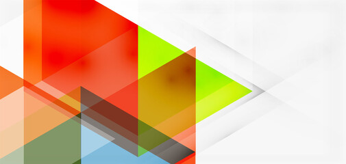 Geometric abstract background, mosaic triangle and hexagon shapes. Trendy abstract layout template for business or technology presentation, internet poster or web brochure cover, wallpaper