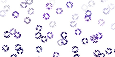 Light purple, pink vector pattern with spheres.