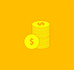money icons. illustration for web and mobile design.