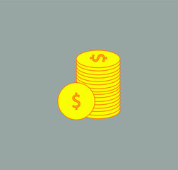 money icons. illustration for web and mobile design.