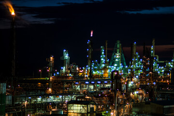 Fototapeta premium 室蘭工場夜景