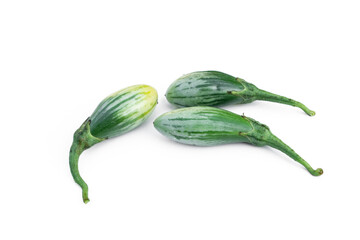 Thai eggplant isolated on white background.