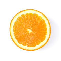 Orange slice isolated on white background