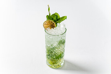 cocktail on the white background