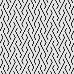 Seamless geometric weave pattern with elements of zigzag