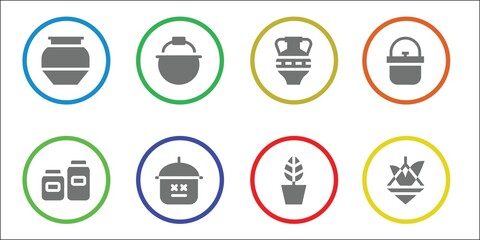 Modern Simple Set of clay Vector filled Icons