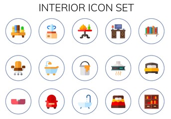 Fototapeta premium interior icon set
