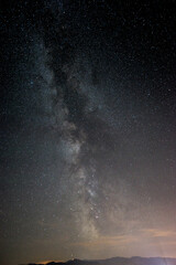 Sunset  in High Tatras mountains national park. Mountain  in Slovakia. Image contains noise due to...