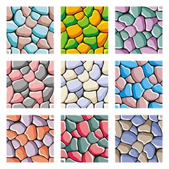 seamless texture of stones,
seamless patterns set, vector stone textures collection for creating game