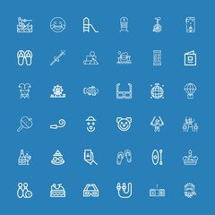Editable 36 fun icons for web and mobile