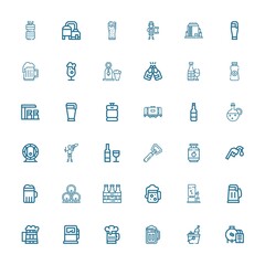 Editable 36 barrel icons for web and mobile