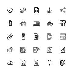 Editable 25 transfer icons for web and mobile