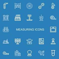 Editable 22 measuring icons for web and mobile