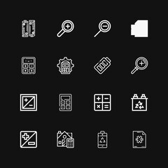 Editable 16 plus icons for web and mobile