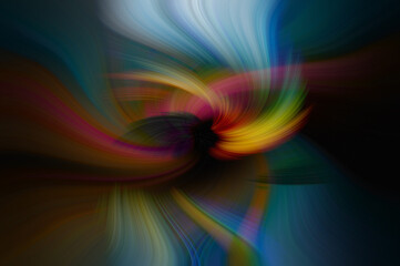 colorful and artistic twirl created in an abstract way