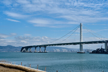 Oakland Bay Bridge In San Francisco, Califonia USA