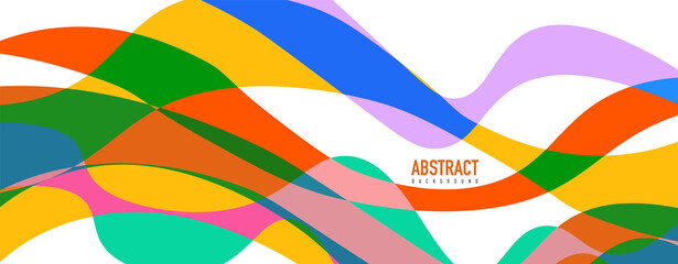 Obraz premium Fluid wave colorful abstract background. Dynamic colorful vibrant vector design