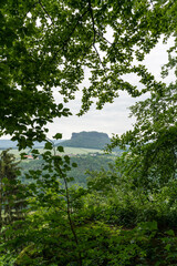 View at the Lilienstein in the Saxon Switzerland