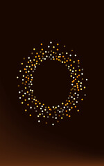 Golden Sparkle Transparent Brown Dark Background. 