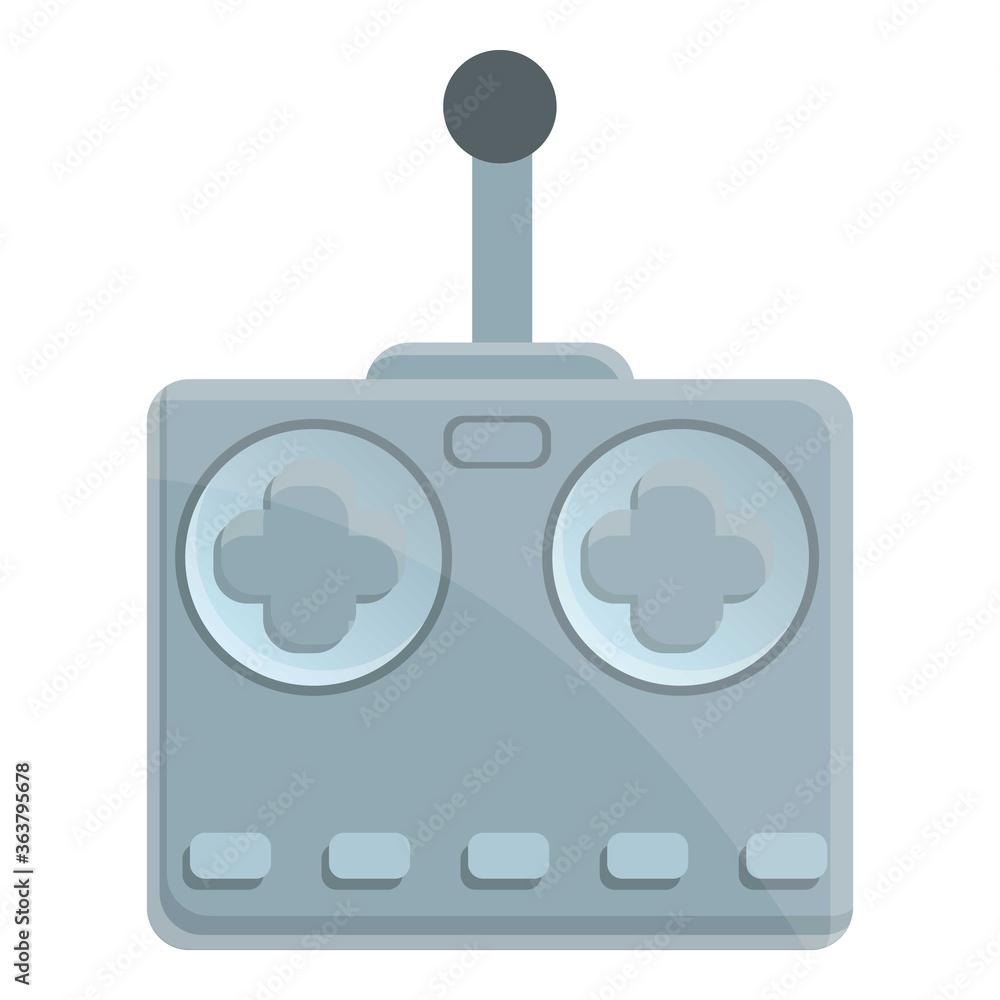 Poster drone remote control icon. cartoon of drone remote control vector icon for web design isolated on wh