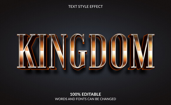 Editable Text Effect, Luxury Kingdom Text Style