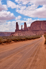 Landscape of Monument valley. Navajo tribal park, USA