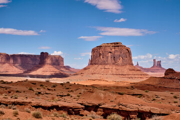 Fototapeta na wymiar Landscape of Monument valley. Navajo tribal park, USA
