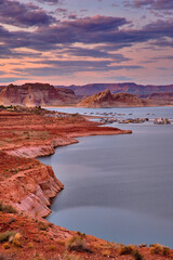 View of lake Powell and Glen Canyon in Arizona