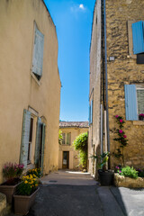 Ansouis, village perché du Luberon dans le Vaucluse -France.