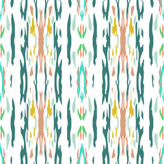 Watercolor Staining. Ikat, Tie Dye Seamless 