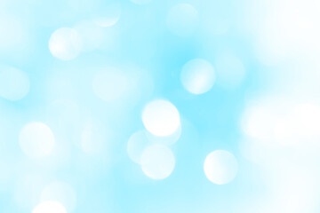 Blue background for the screensaver with a gentle pastel shade, bokeh of the sky. White circles with stains and blurs for a summer card.