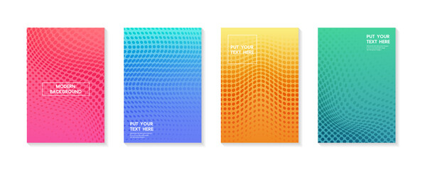 Set modern gradients in abstract sunset and sunrise sea blurred background templates. Square blurred background - sky clouds. vector design.
