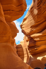 Antelope Canyon lights and rocks arizona usa