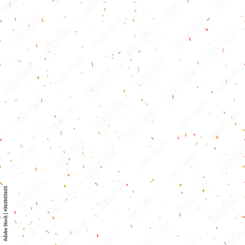 Poster Terrazzo flooring textured surface modern abstract pattern. Vector seamless abstract repeat with chips of marble or granite in soft pastel  colors.