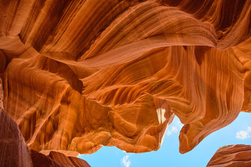 Antelope Canyon lights and rocks arizona usa