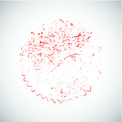 Obraz premium vector distress textures.blank shapes.